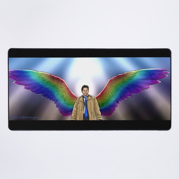 Item preview, Rainbow Wings for Castiel designed and sold by M-O-E-M.