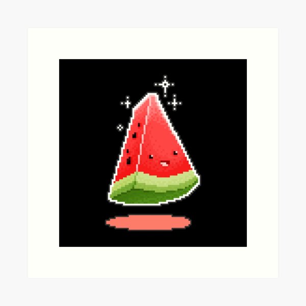 Watermelon Slice Pixel Art Kit – Noteworthy Art Kits