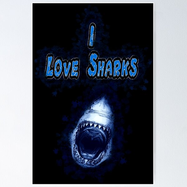 Item preview, I Love Sharks designed and sold by aventi24.
