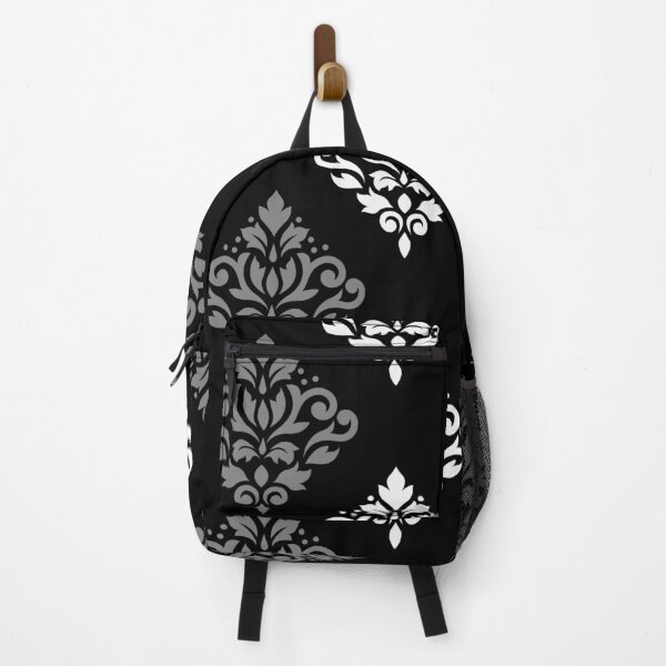 Item preview, Scroll Damask Art I Black Grey White designed and sold by NataliePaskell.