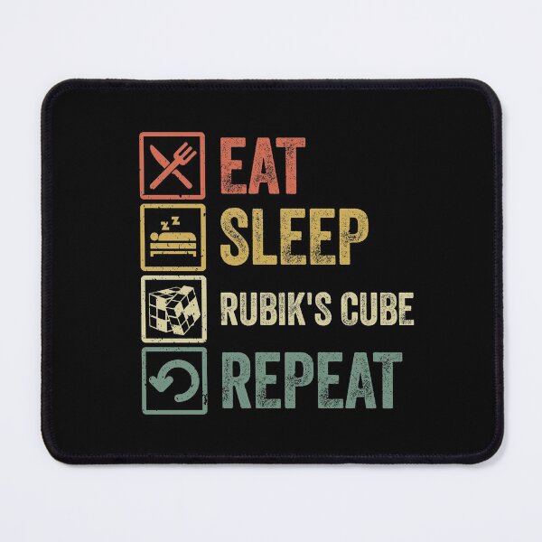Item preview, Funny eat sleep rubik's cube repeat retro vintage designed and sold by HN-ART.