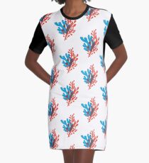 Seaweed Graphic T-Shirt Dress