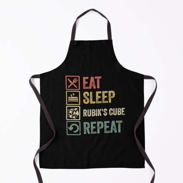 Item preview, Funny eat sleep rubik's cube repeat retro vintage designed and sold by HN-ART.
