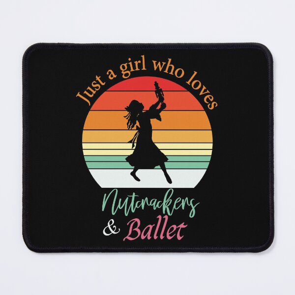 Item preview, Just A Girl Who Loves Nutcrackers and Ballet - Cute Retro Vintage Sunset Girly Ballet Dancer Design Gift Idea For Ballerina designed and sold by Prince - Bestseller ★★★★★.