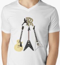 Camiseta para hombre de cuello en v Colección Randy Rhoads