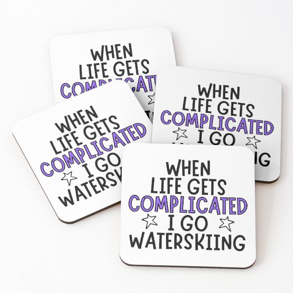 Item preview, When life gets complicated I go waterskiing designed and sold by TheGreenGoat.