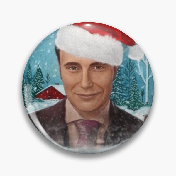 Item preview, Christmas Hannibal in Winter Snow Globe with Santa Hat designed and sold by orionlodubyal.