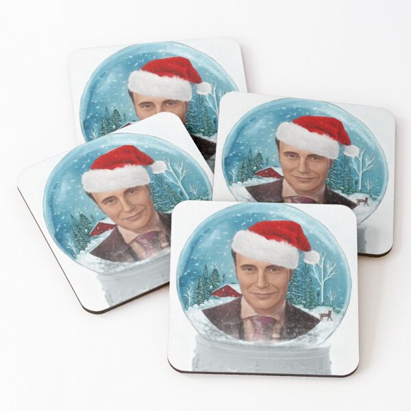 Item preview, Christmas Hannibal in Winter Snow Globe with Santa Hat designed and sold by orionlodubyal.