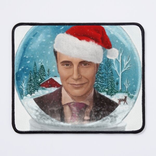 Item preview, Christmas Hannibal in Winter Snow Globe with Santa Hat designed and sold by orionlodubyal.
