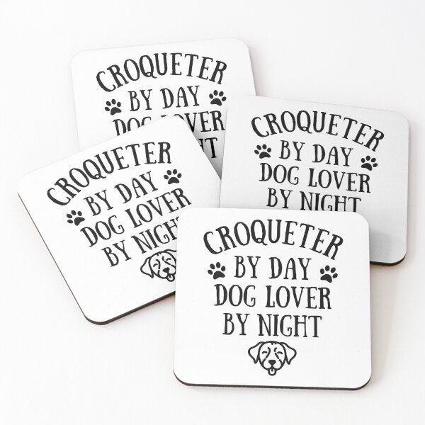 Item preview, Croqueter by day. Dog lover by night designed and sold by TheGreenGoat.