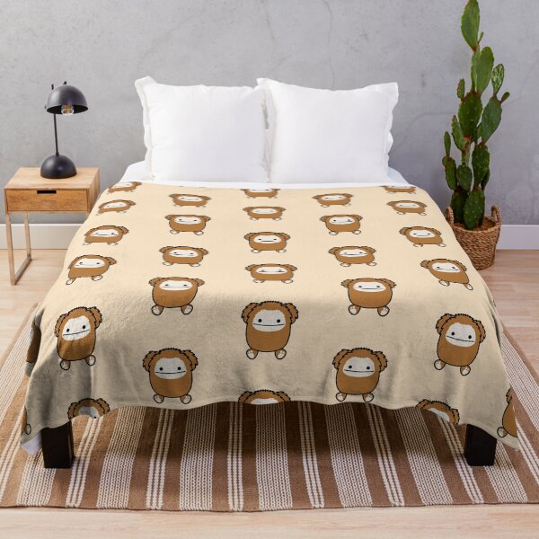 Bigfoot Squishmallow Throw Blanket