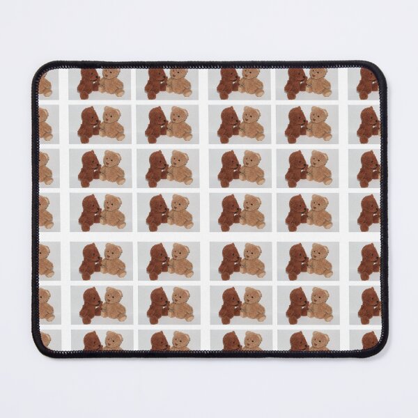 Item preview, Two Cute Sitting Teddy Bears Brown Beige Collage designed and sold by JariHawk.