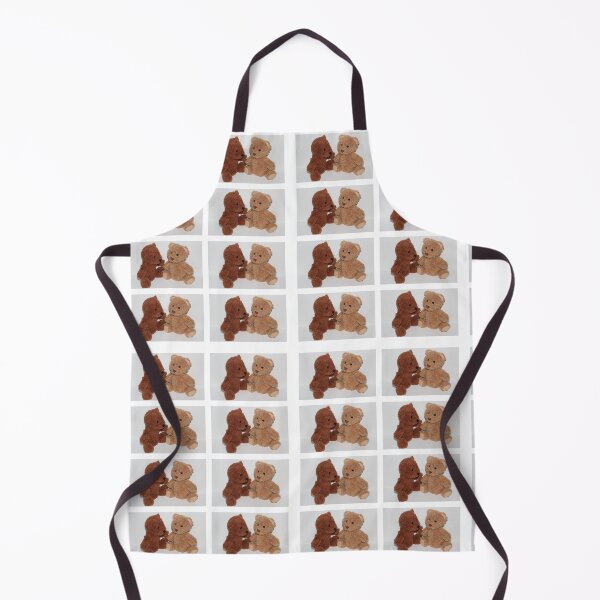 Item preview, Two Cute Sitting Teddy Bears Brown Beige Collage designed and sold by JariHawk.