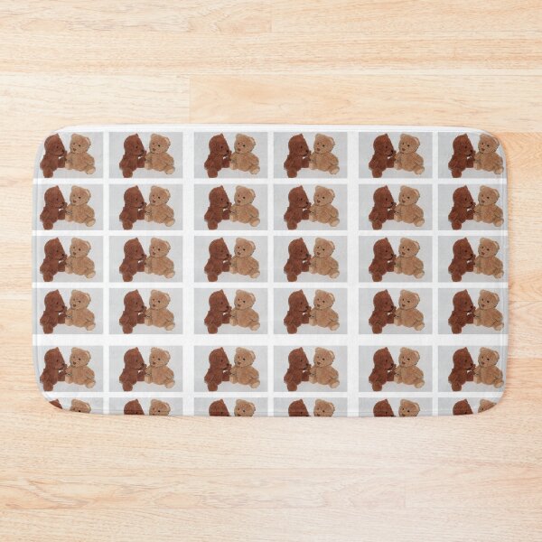 Item preview, Two Cute Sitting Teddy Bears Brown Beige Collage designed and sold by JariHawk.
