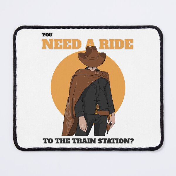 Artikelvorschau, Brauchen Sie eine Mitfahrgelegenheit zum Bahnhof? Yellowstone Maske entworfen und verkauft von henes88.