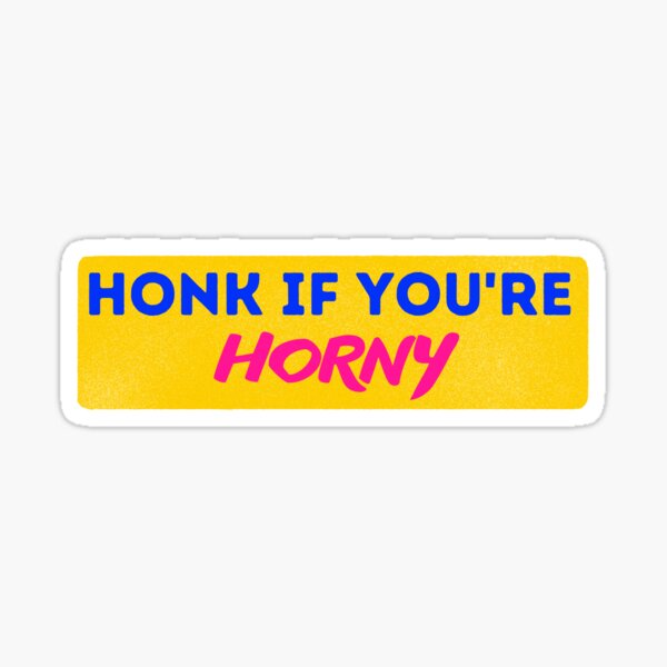 Honk If Youre Horny I Think You Should Leave Colorful Design For