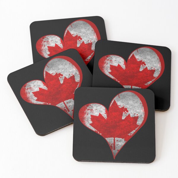 Item preview, Canada Heart Flag designed and sold by WolfberryStore.