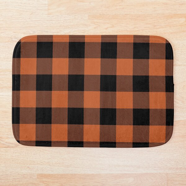 Artikelvorschau, BURNT ORANGE + BLACK BUFFALO PLAID entworfen und verkauft von MerakiCreative.