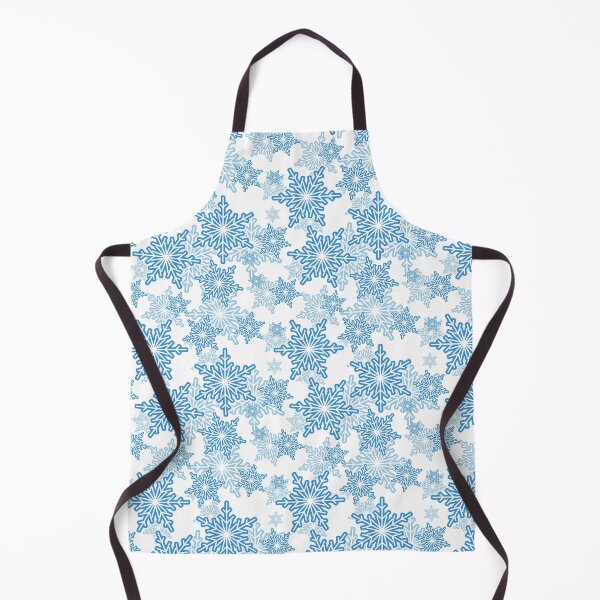 Item preview, White and Blue Snowflake Repeating Pattern designed and sold by TMBTM.