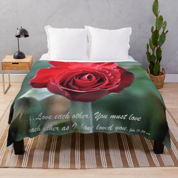 Item preview, Love Each Other Red Rose Bloom designed and sold by KirtTisdale.