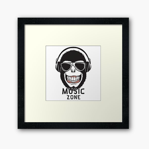 Item preview, monkey, gorilla, music, animal, living being, headphones, helmets, teeth, eyes, glasses, hair, monkey, gorilla, music, animal, living being, headphones, helmets, teeth, eyes, glasses, hair designed and sold by Jhonnyyy.