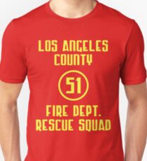 Los Angeles County Fire Dept. Rescue Squad 51 Slim Fit T-Shirt