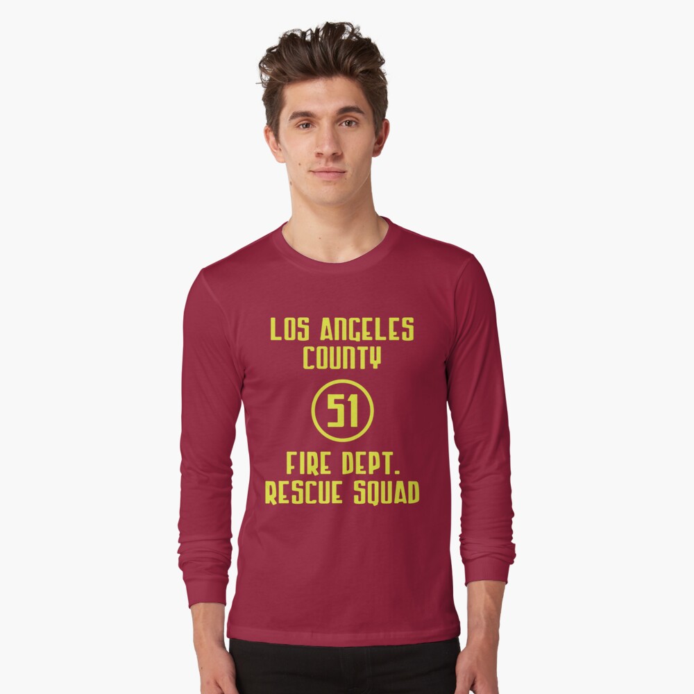 Women's Squad Plate T-Shirt - Los Angeles County Fire Museum
