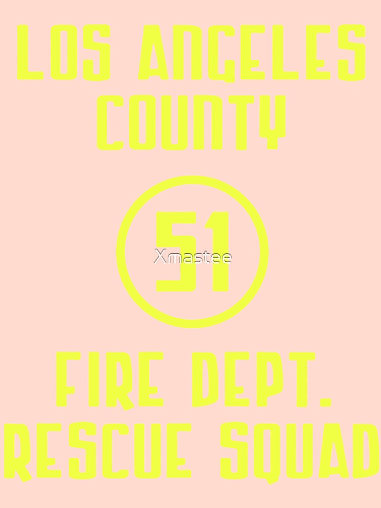 "Los Angeles County Fire Dept. Rescue Squad 51" Pullover Hoodie for ...