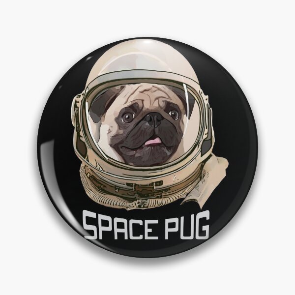 Item preview, Space Pug, pug face, pug lovers,astronaut designed and sold by Collagedream.