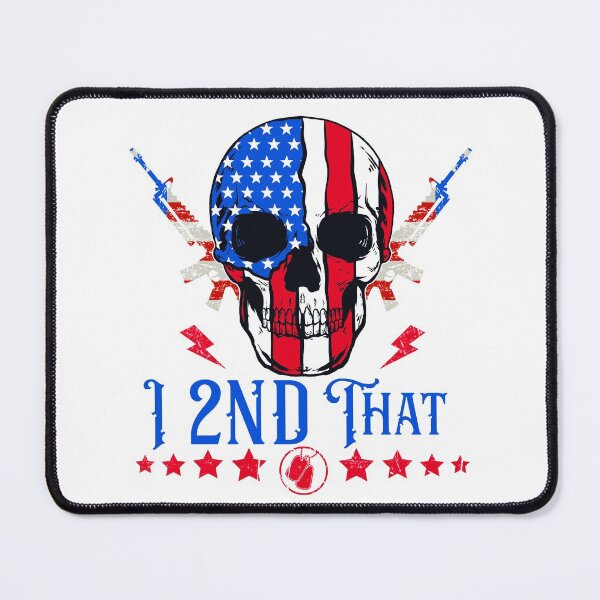 Item preview, I 2nd that American flag skull- 2nd amendment  designed and sold by Designs Of all kinds.