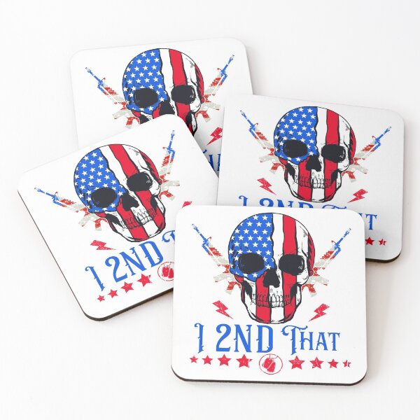 Item preview, I 2nd that American flag skull- 2nd amendment  designed and sold by Designs Of all kinds.
