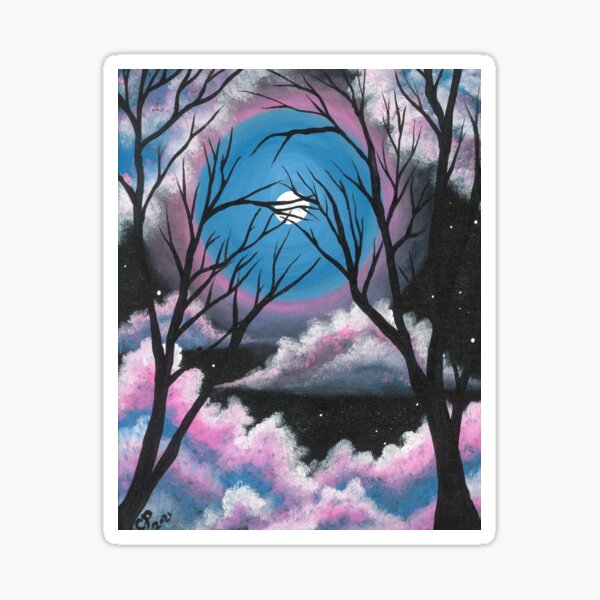 Item preview, Spooky Cotton Candy Moon  designed and sold by CassandraPeck.