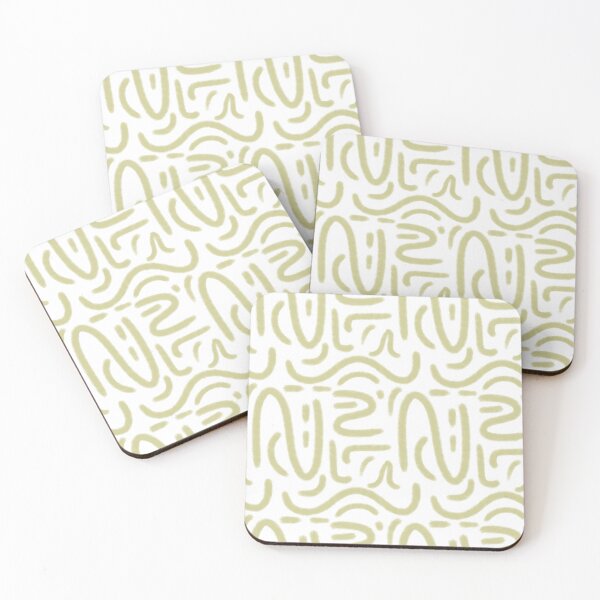 Item preview, organic squiggles 01 green designed and sold by PeguPop.