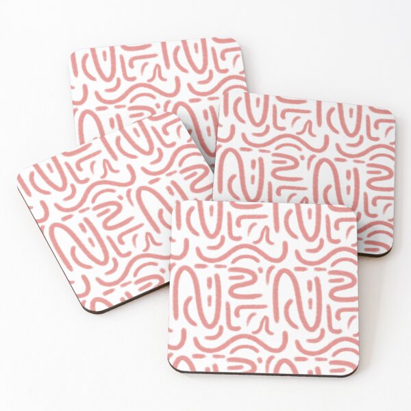Item preview, organic squiggles 01 pink designed and sold by PeguPop.