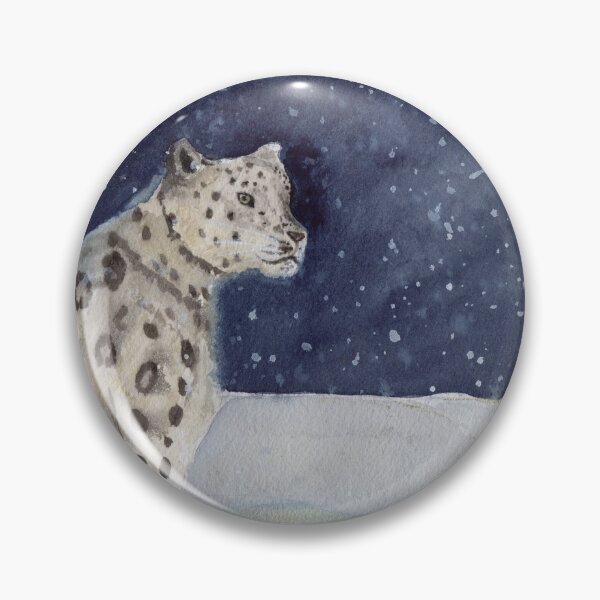 Item preview, Snow Leopard Watercolor Illustration designed and sold by Sandra Connelly.