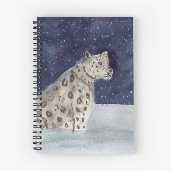 Item preview, Snow Leopard Watercolor Illustration designed and sold by Sandra Connelly.