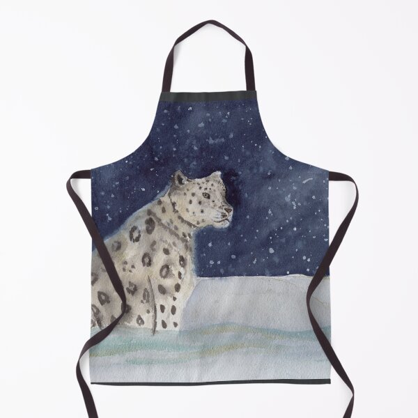 Item preview, Snow Leopard Watercolor Illustration designed and sold by Sandra Connelly.