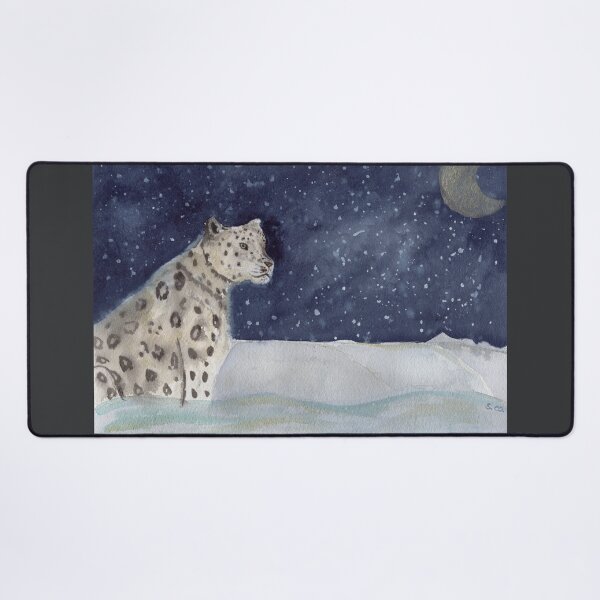 Item preview, Snow Leopard Watercolor Illustration designed and sold by Sandra Connelly.