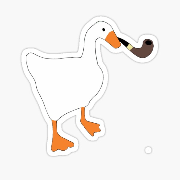 Goose With Knife Untitled Goose Game Sticker Vinyl Car Bumper Decal 