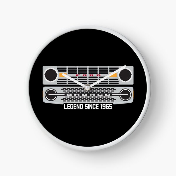 Bronco Legend Since 1965 Clock