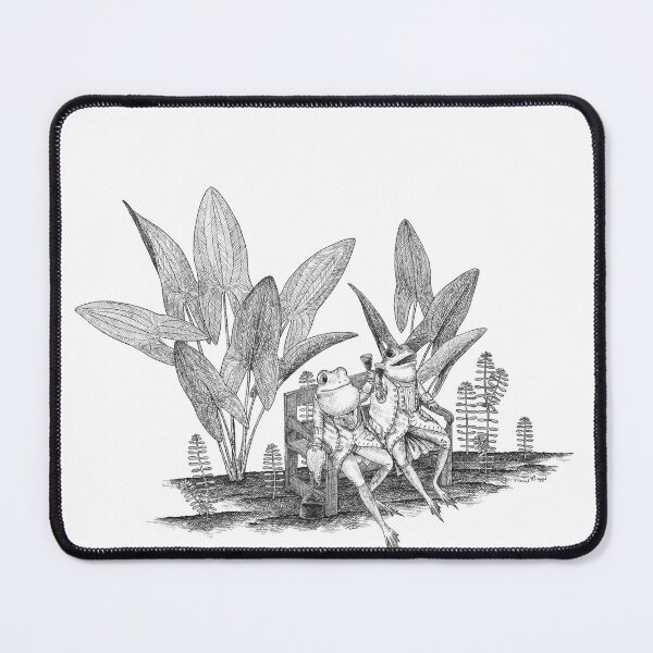 Frog boyfriends drink wine Mouse Pad