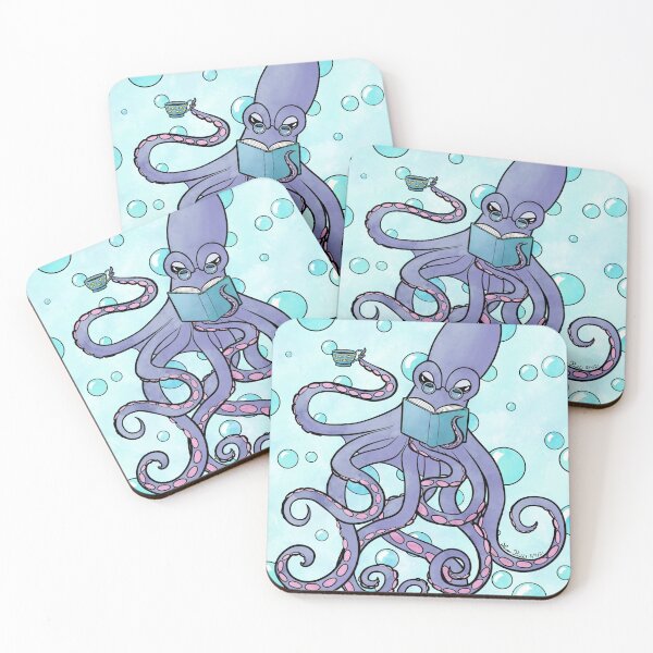 Item preview, Octopus Bibliophile designed and sold by LittleSunShoppe.