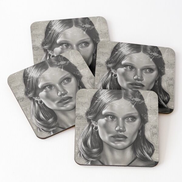 Item preview, Portrait drawing Cristina Efi designed and sold by Munaalunaa.