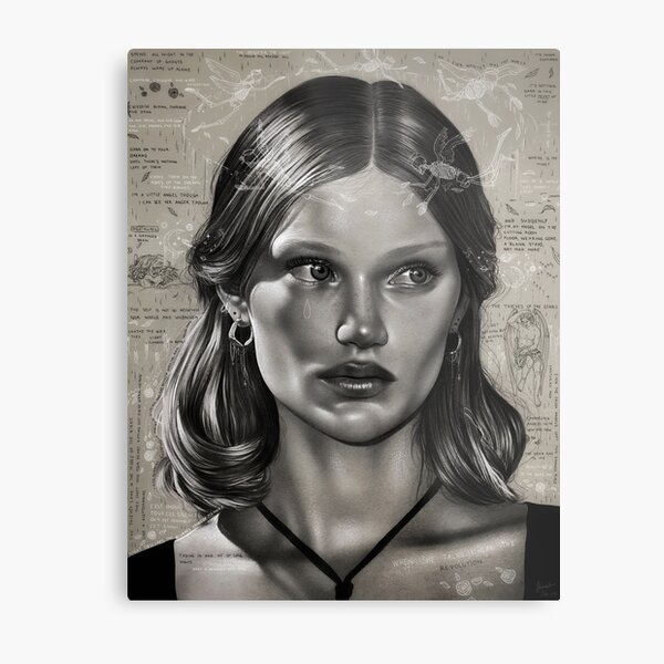 Item preview, Portrait drawing Cristina Efi designed and sold by Munaalunaa.