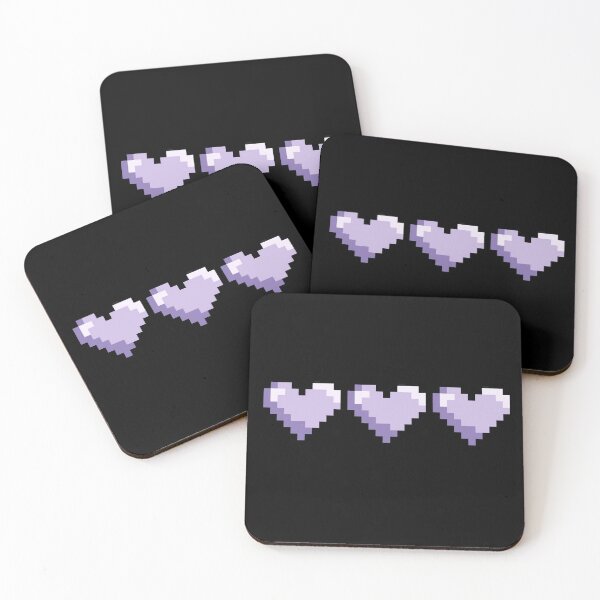 Item preview, Pastel Purple Pixel Hearts designed and sold by WhisperingDusk.