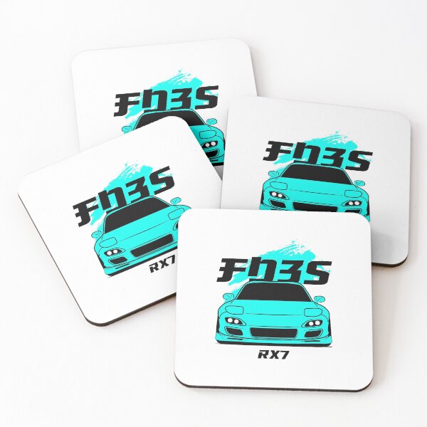 Item preview, Front teal rx7 fd3s designed and sold by goldentuners.