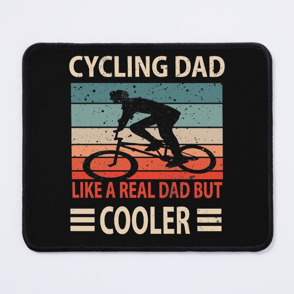 Item preview, Cycling Dad Like A Real Dad But Cooler _Bicycle lovers retro ilustration designed and sold by ANAS HO.