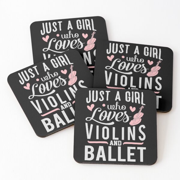 Artikelvorschau, Nur ein Mädchen, das Violinen und Ballett liebt - niedliche Girly Ballet Dancer Design Geschenkidee für Ballerina entworfen und verkauft von Prince - Bestseller ★★★★★.