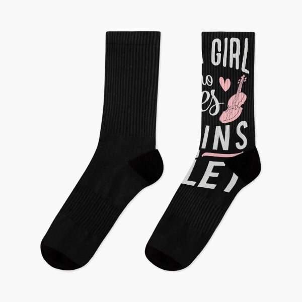 Item preview, Just A Girl Who Loves Violins and Ballet - Cute Girly Ballet Dancer Design Gift Idea For Ballerina designed and sold by Prince - Bestseller ★★★★★.
