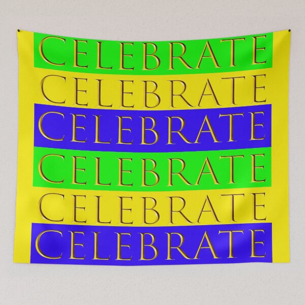 Item preview, Celebrate in Purple Green and Gold designed and sold by Kim H Ritter.
